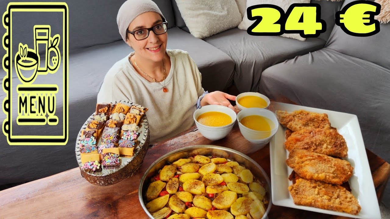 ☺️MENÚ COMPLETO Y FÁCIL EN 1 HORA PARA TODA LA FAMILIA! PRIMERO, SEGUNDO Y POSTRE