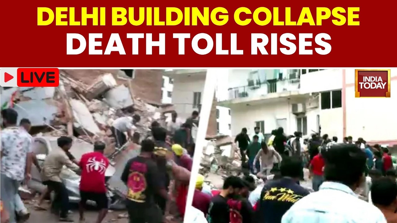 Delhi PG Building Collapse Live Updates: 5 Dead, 5 Rescued | South Delhi | Satya Niketan | Delhi CM