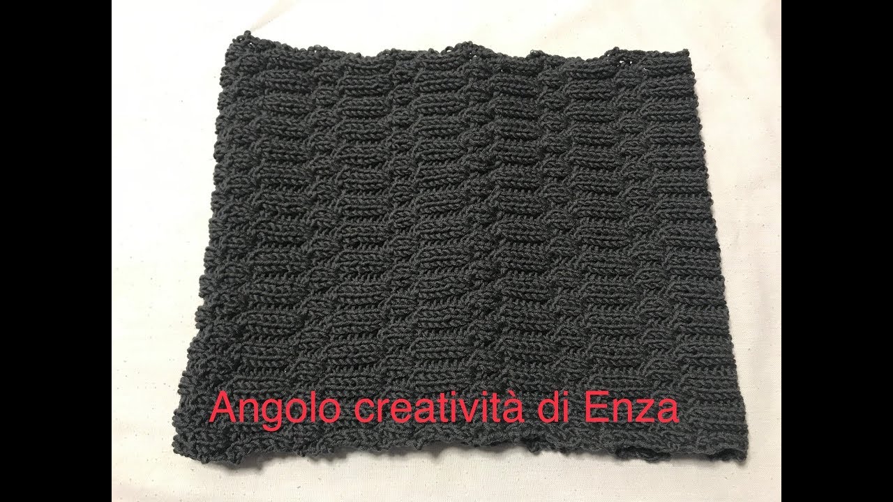 Scaldacollo ai ferri per uomo/Maglia facile💕