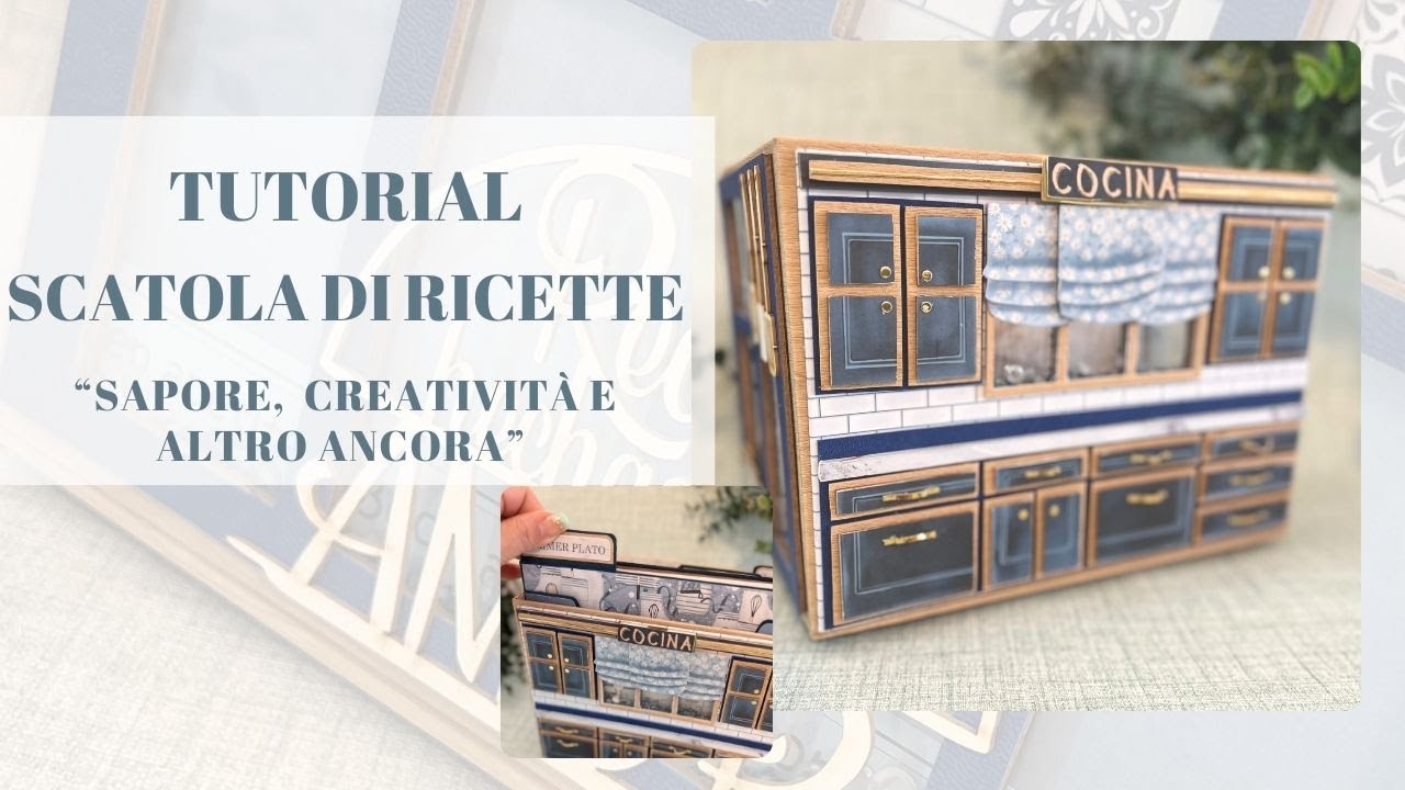 TUTORIAL + KIT: Una scatola RICETTA a forma di mobile. Kora Projects