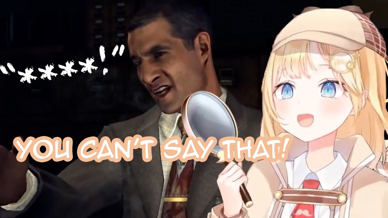 Amelia gets Spooked by 1940's Dialogue [L.A. Noire]