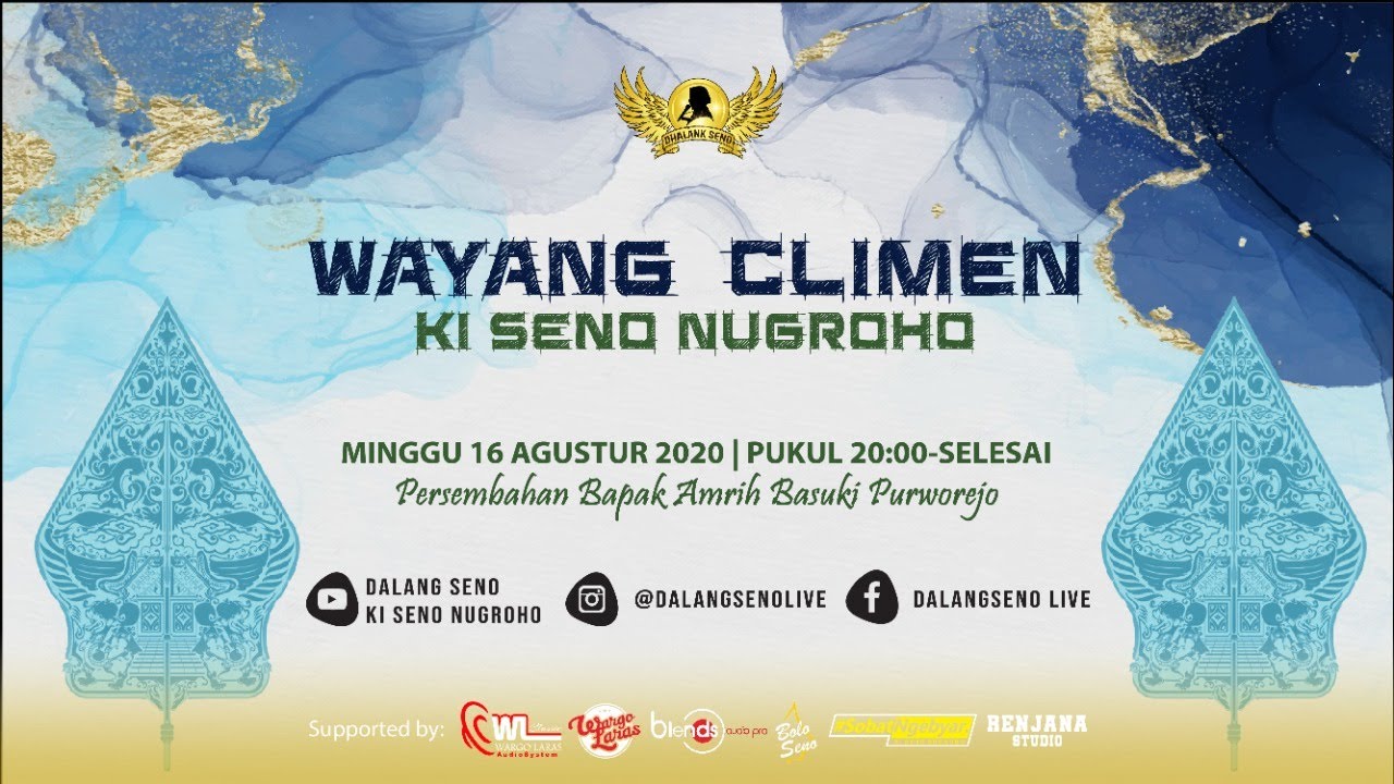 #LiveStreaming Wayang Climen Ki Seno Nugroho - Wahyu Katentreman