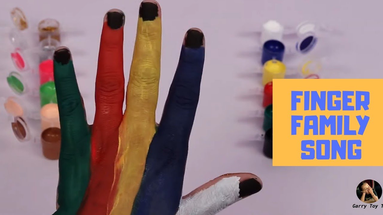 Learn Colors for Children Body Paint Finger Family Song Nursery Rhymes Learning Video