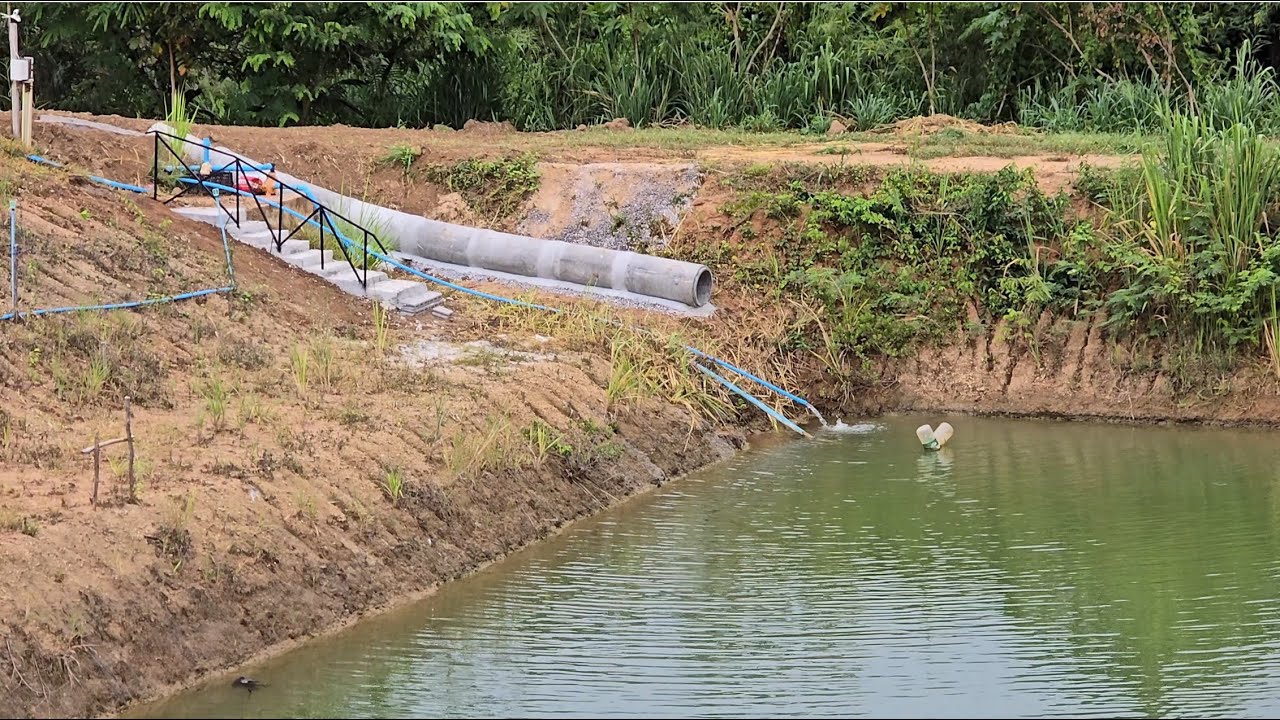 Storm pipe install and blue pipe irrigators, Hua Hin update