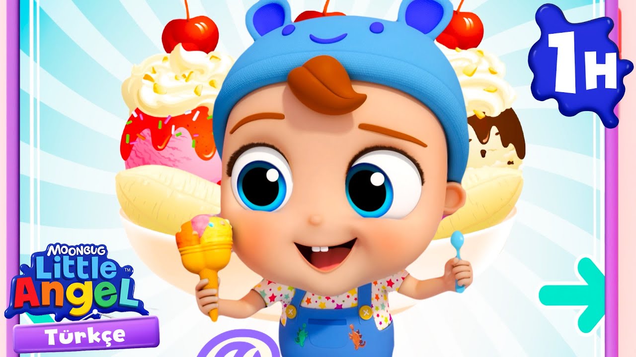 Yaz Dondurması 🍦☀️ | Little Angel | Çocuk Çizgi Filmleri | Moonbug Kids Türkçe