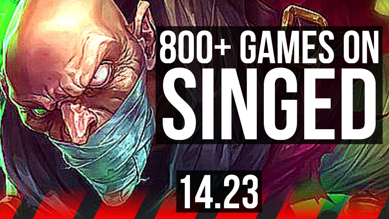 SINGED vs URGOT (TOP) | 800+ games | NA Master | 14.23