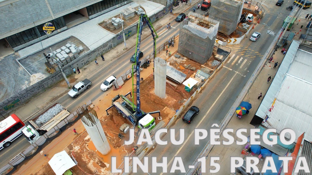 OBRAS ESTAÇÃO JACU PÊSSEGO LINHA-15 PRATA AV: REGUEB JÁ SE TRANSFORMA COM AS OBRAS DE ADEQUAÇÃO