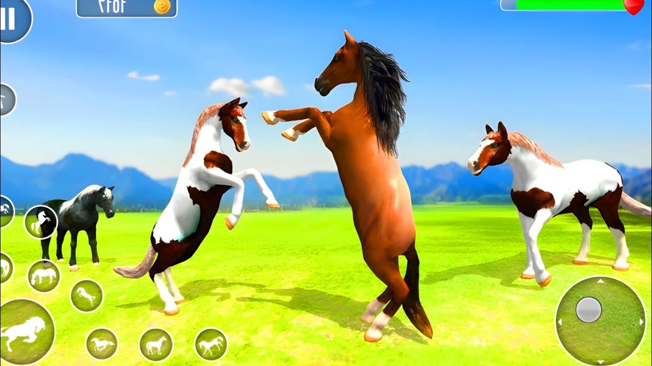 Wild horse family simulator | horse family simulator gameplay | android gameplay 