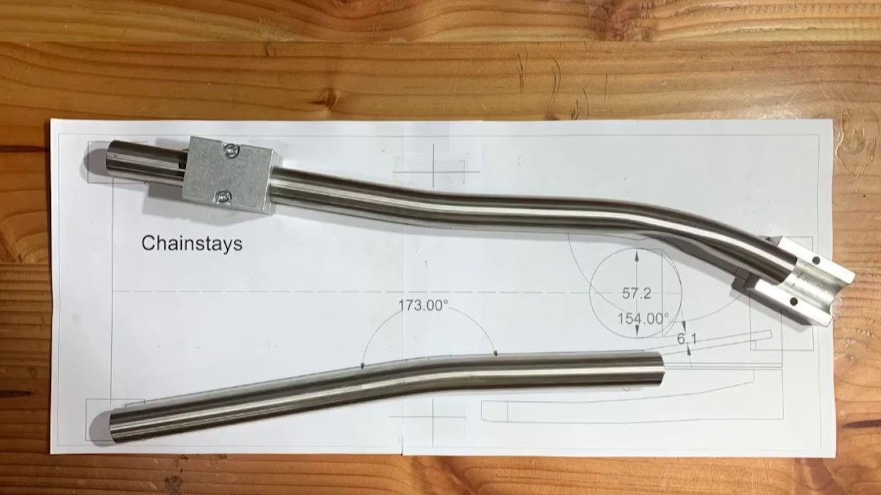 Doblado de Chain Stays de Titanio