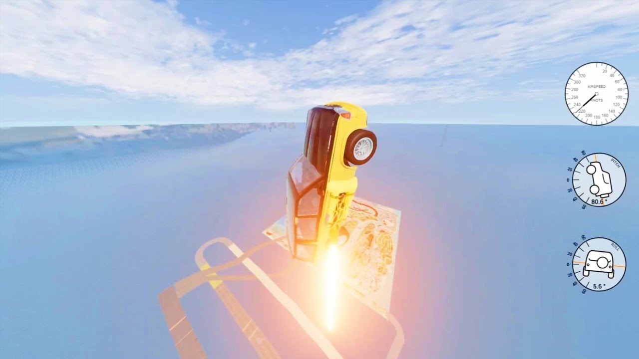 BeamNG.drive Which Car FLIES the LONGEST in Crazy Flight? #3