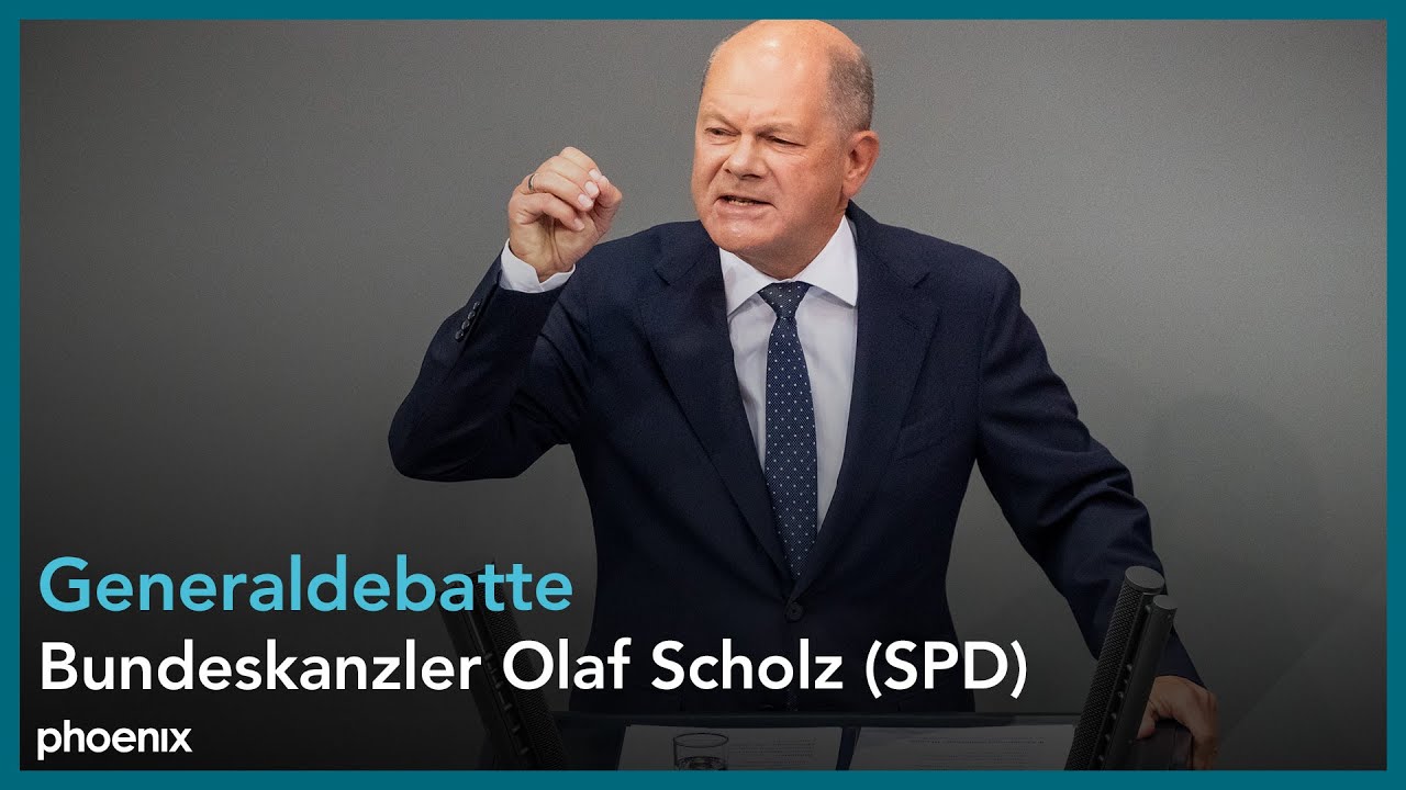 Generaldebatte: Rede von Bundeskanzler Olaf Scholz (SPD) im Deutschen Bundestag am 11.09.24