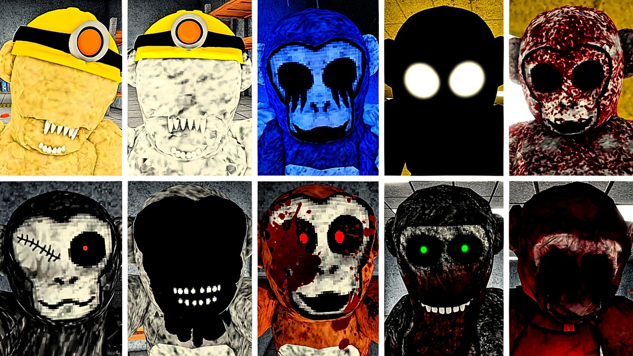 ROBLOX | All Monsters, Jumpscare, Info In Lethal Ape Experience (New Update)