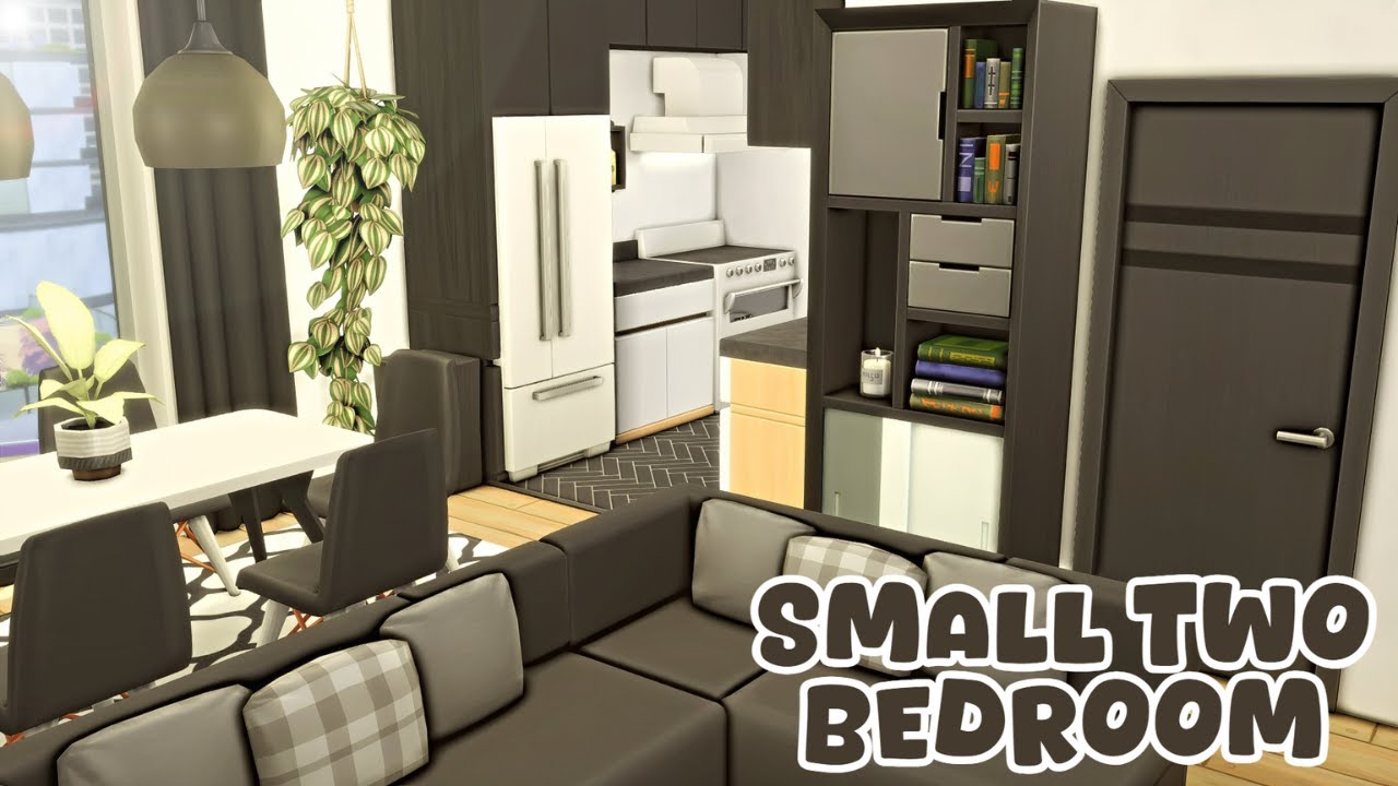 Small Two Bedroom Apartment 🖤  || The Sims 4: Apartment Renovation