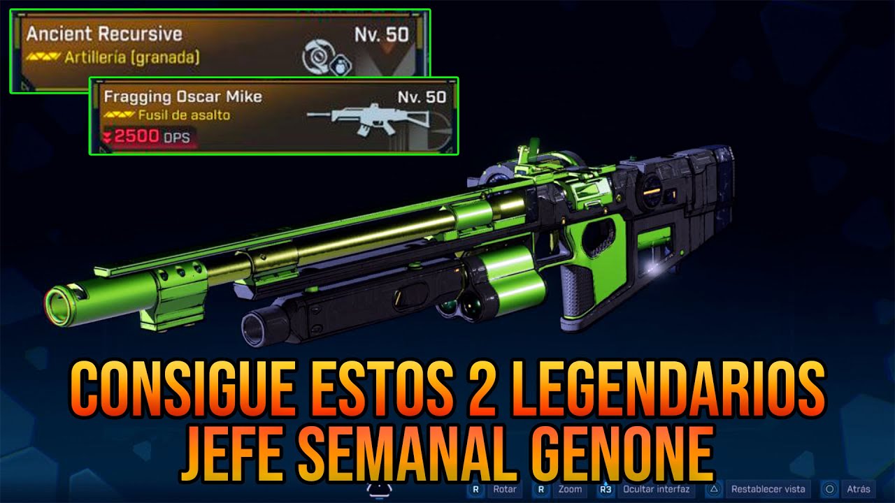 Localizacion y legendarios del JEFE SEMANAL GENONE - Borderlands 4