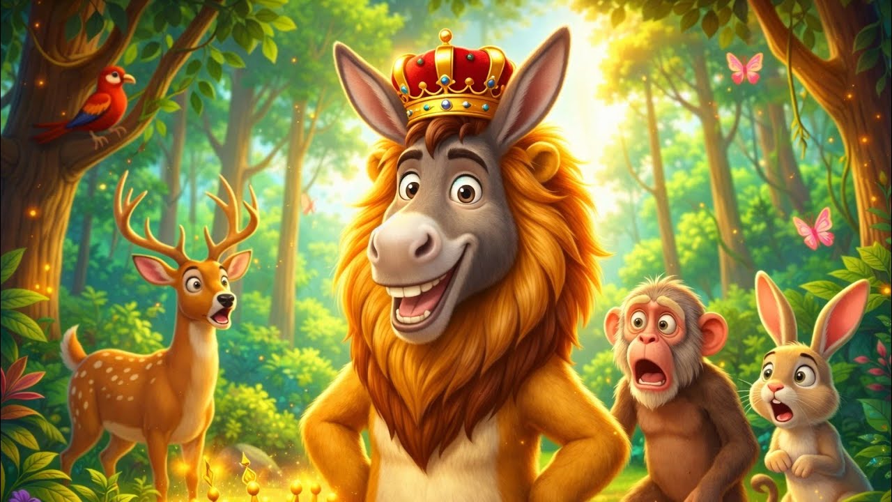 गधा बना जंगल का राजा (The Donkey in the Lion’s Skin) | Moral Stories | Bedtime Stories 