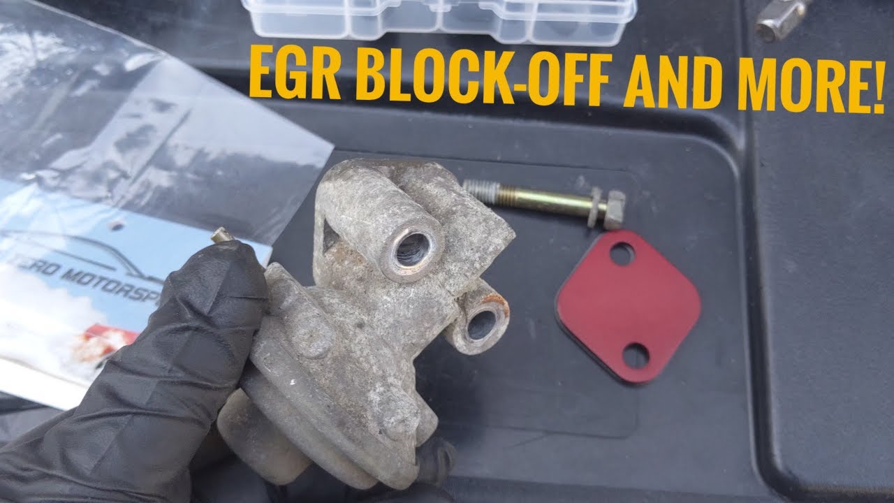 4G63 EGR BLOCK OFF PLATE INSTALL-NEW VALVE COVER & PULLEY FLIP!