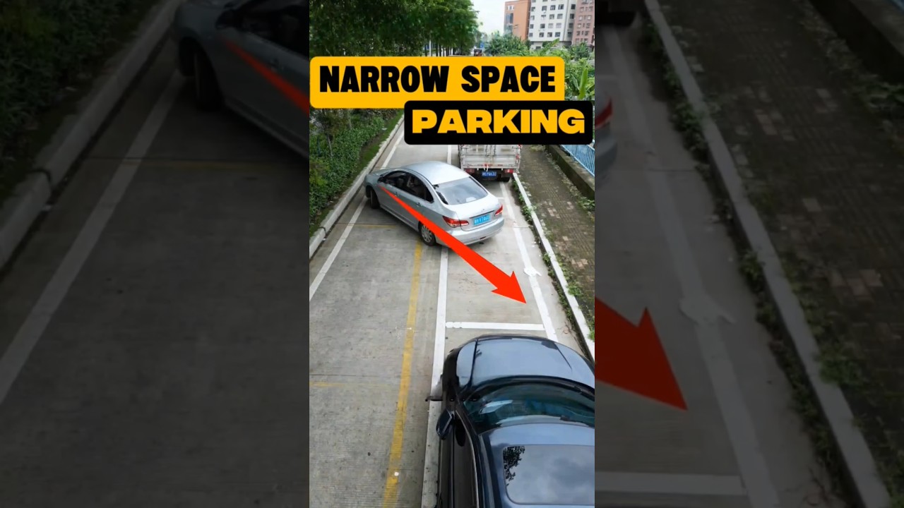 Narrow Space Parking Hack #parallelparking #reverseparking #tips #parking