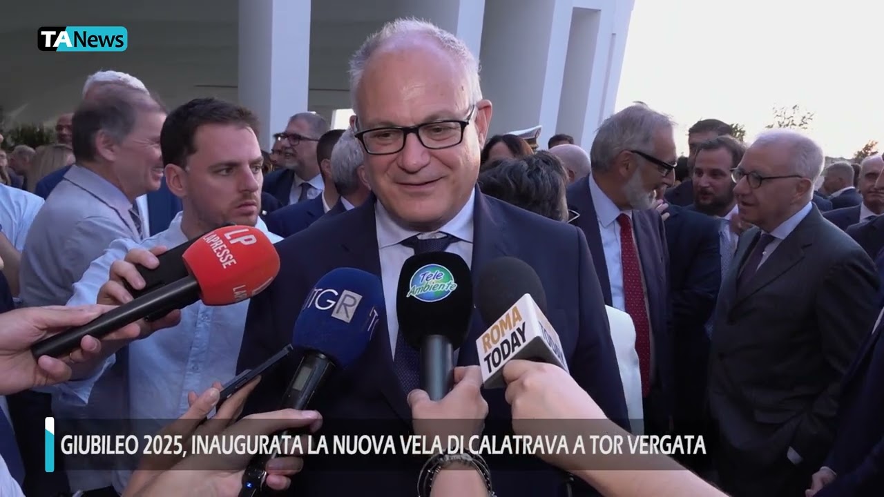 Giubileo 2025, inaugurata la nuova vela di Calatrava a Tor Vergata