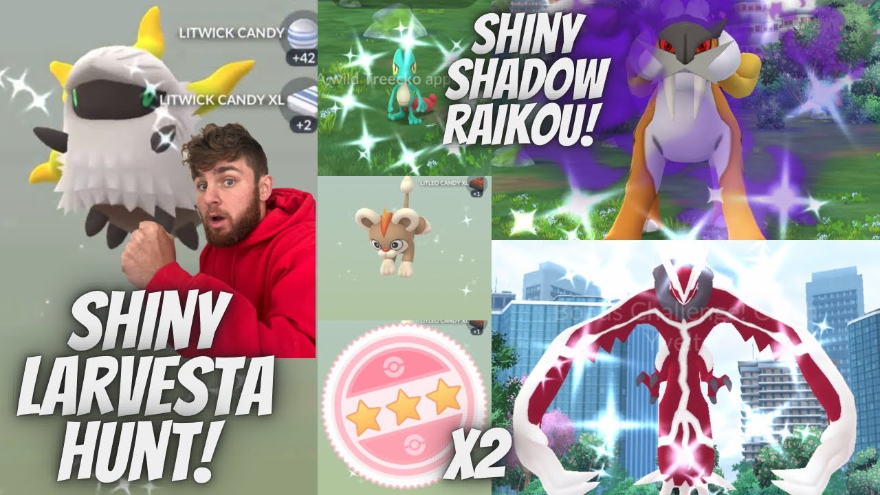 ✨Shiny Larvesta Hunt! Shiny Shadow Raikou, 2 Shiny Hatches and 10+ Shiny Pokemon!✨