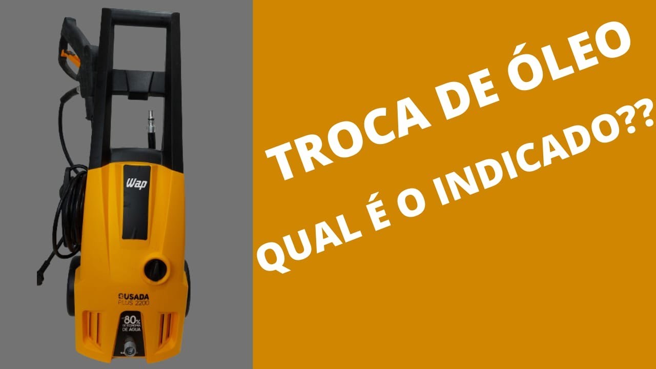 NUNCA USE &Oacute;LEO LUBRIFICANTE NA LAVADORA DE ALTA PRESS&Atilde;O!!