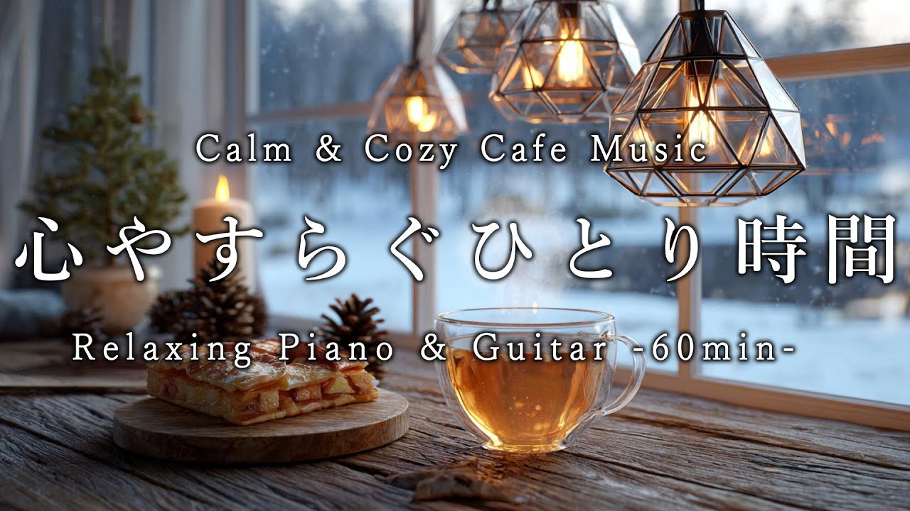 【カフェBGM】心やすらぐひとり時間|リラックス・読書・勉強・作業用ピアノ音楽60分|Music for relaxing, reading, studying, and working