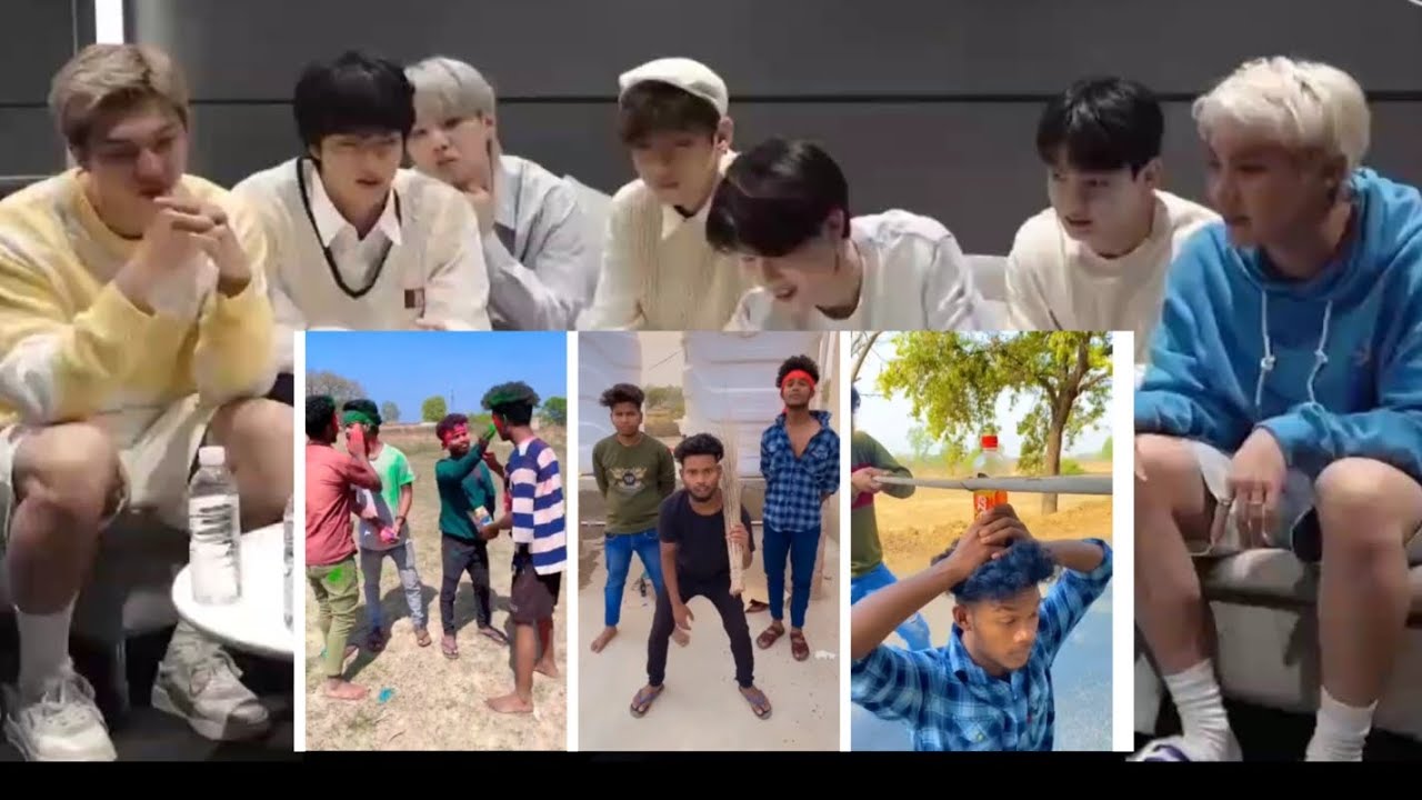 BTS Reaction to funny video| The Comedy kingdom |Suraj 