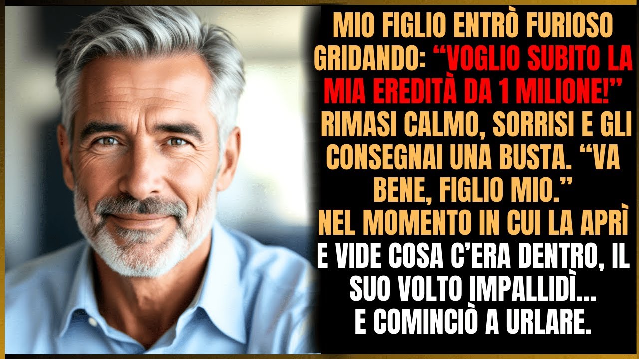 «Mio figlio pretendeva un’eredità anticipata di un milione — la mia risposta lo ha sconvolto.»