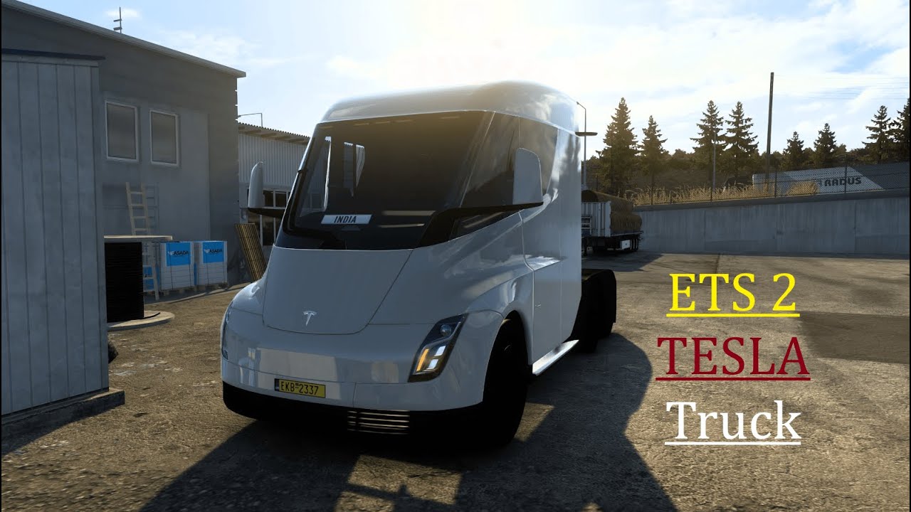 ETS2 [1.57] Promods 2.77 gameplay - Driving New Tesla Truck in Greece....