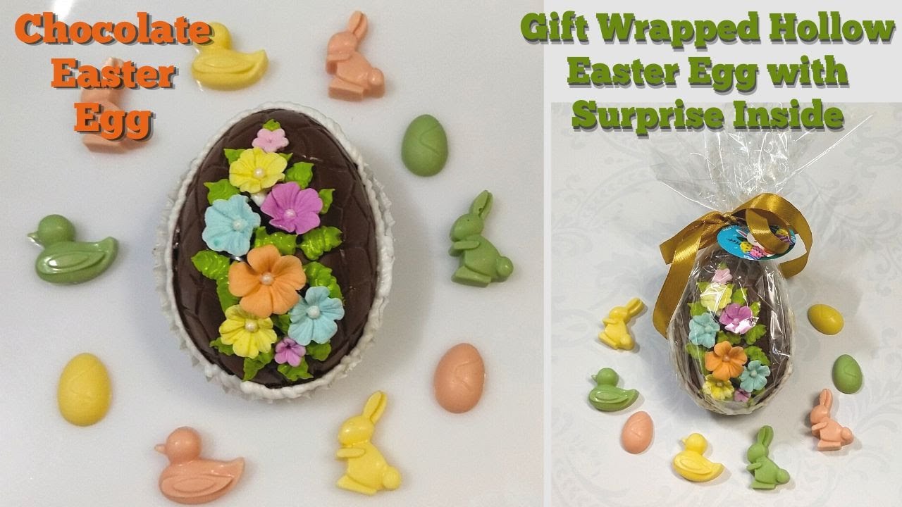 Chocolate Easter Eggs | Hollow Easter Eggs-Surprise Inside for Kids | How to Gift Wrap an Easter Egg