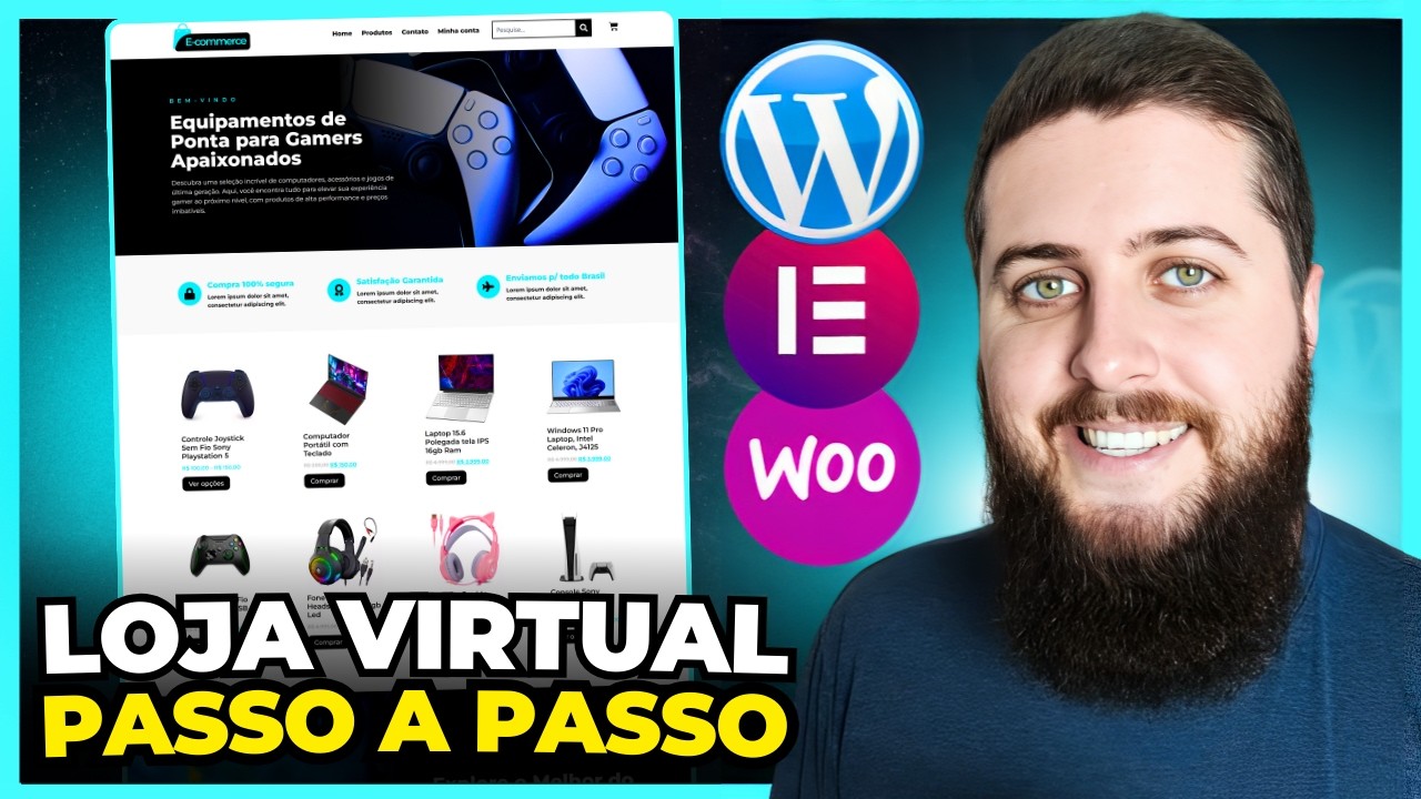 Como Fazer uma LOJA VIRTUAL em 2026 com WordPress, WooCommerce e Elementor