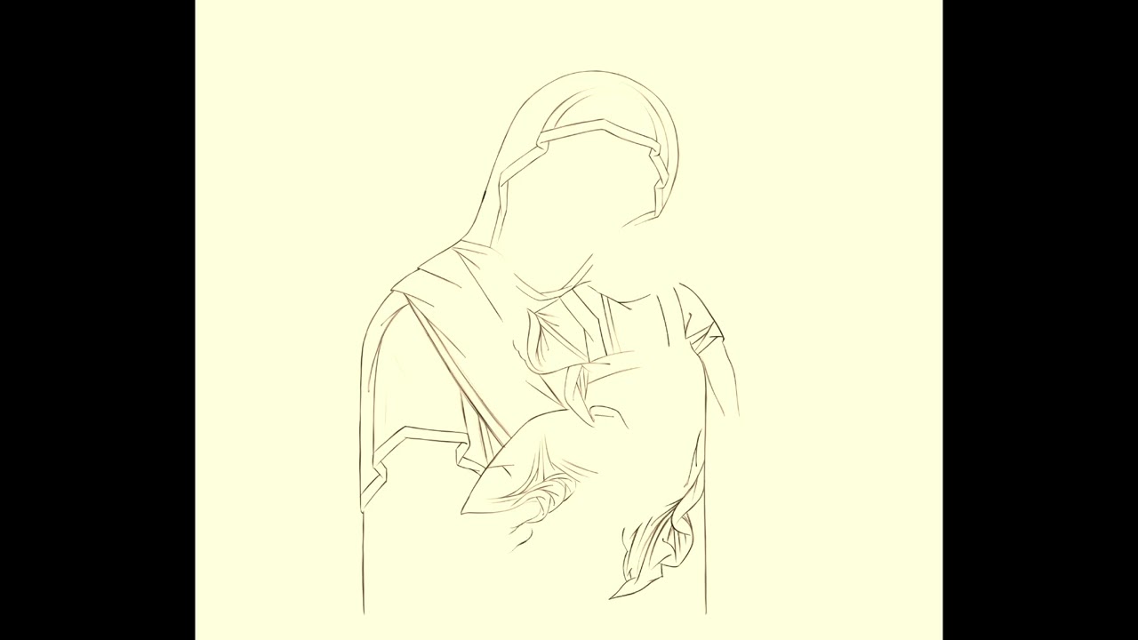 Timelapse drawing | Holy Theotokos 2