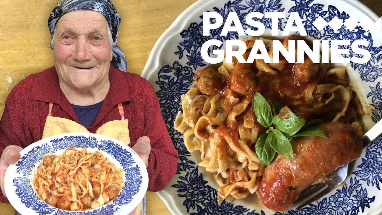 Meet 98 year old Marietta, who makes pasta with meatballs! | Pasta Grannies