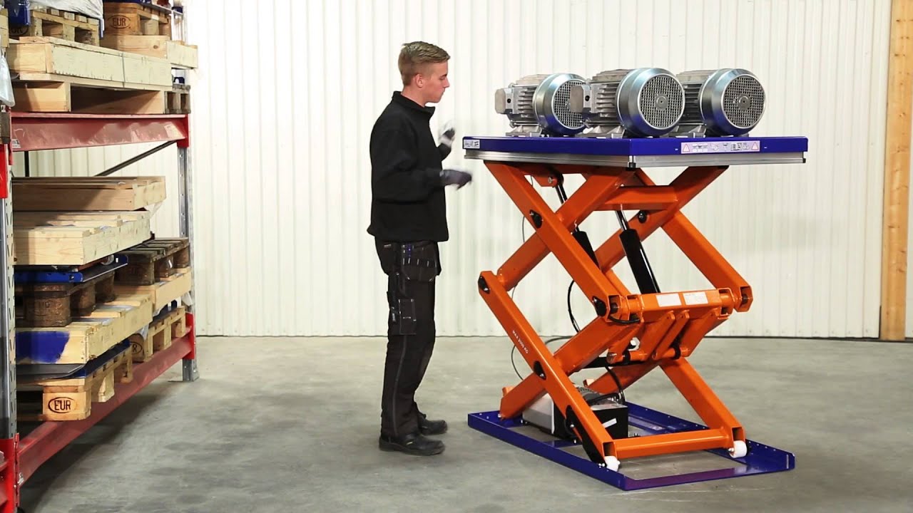 The vertical double Scissor Lift Table: TLD 2000