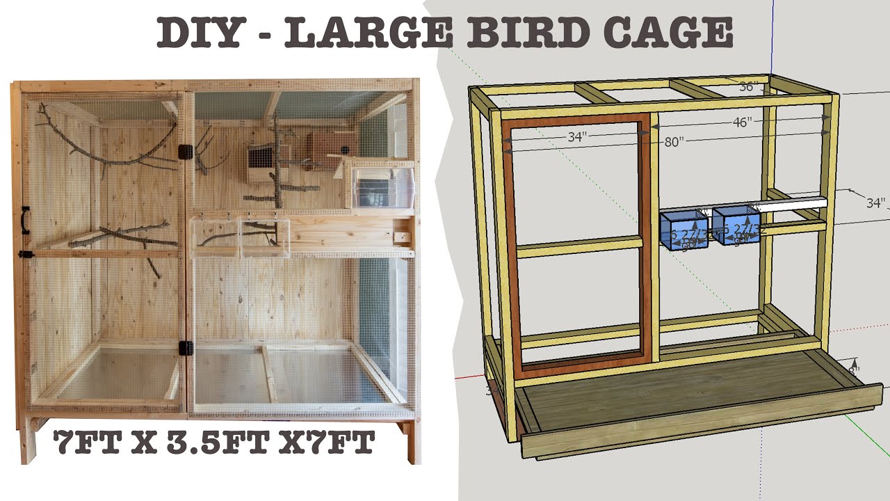 $999 - Custom Built Extra Large Free Flight Bird Cage - DIY