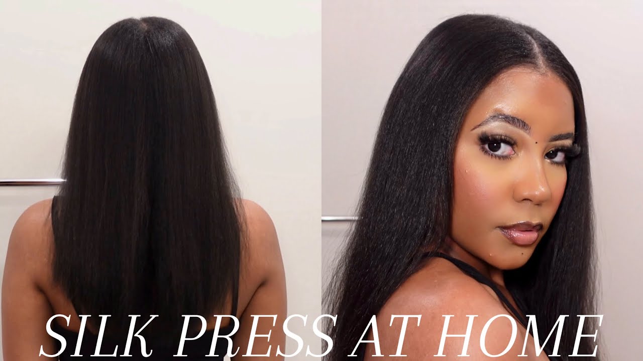 *UPDATED* SILK PRESS ROUTINE AT HOME  | NATURAL HAIR | TYPE 4 HAIR #silkpress #straightnatural #DIY