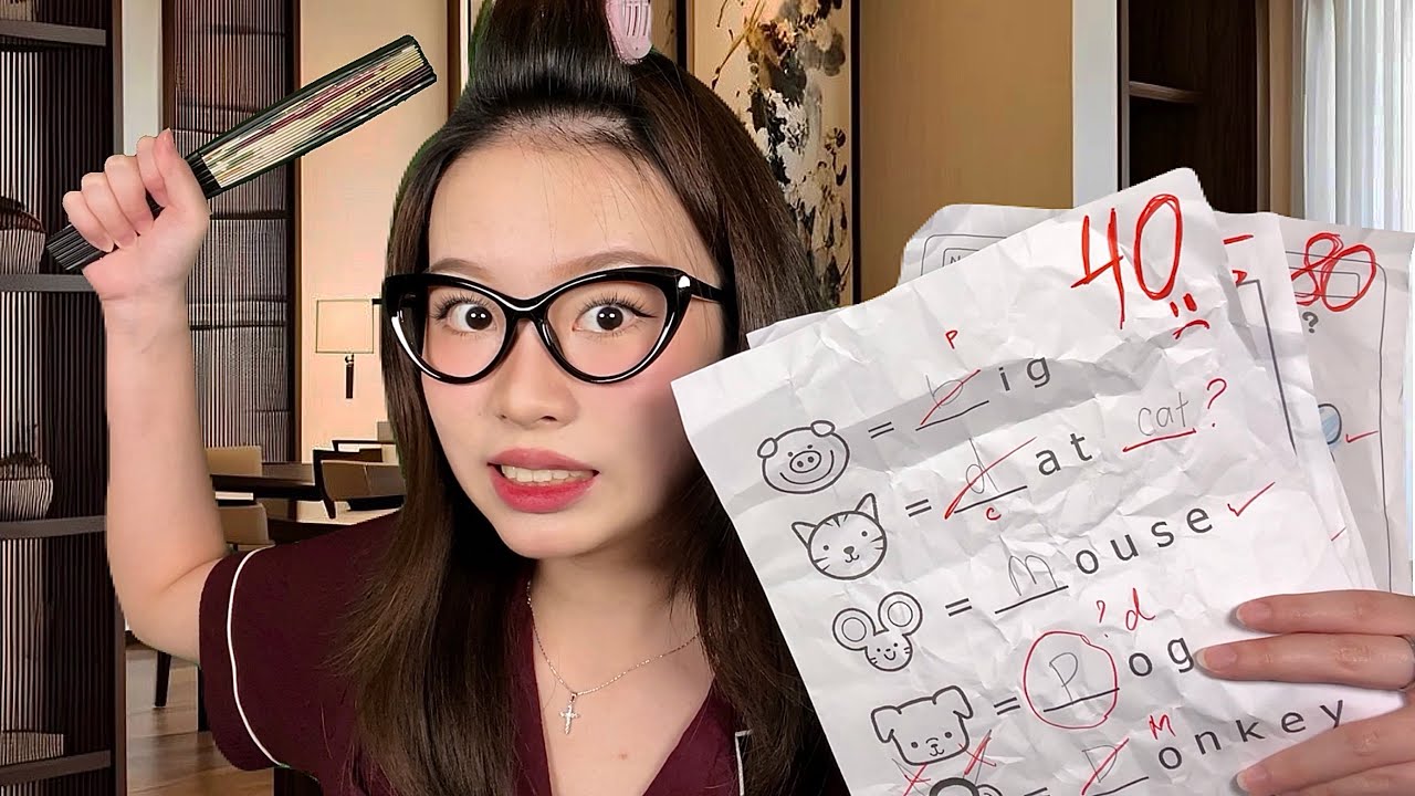 ASMR Asian Tiger Mom Found Your Grades (you&rsquo;re in trouble&hellip;)
