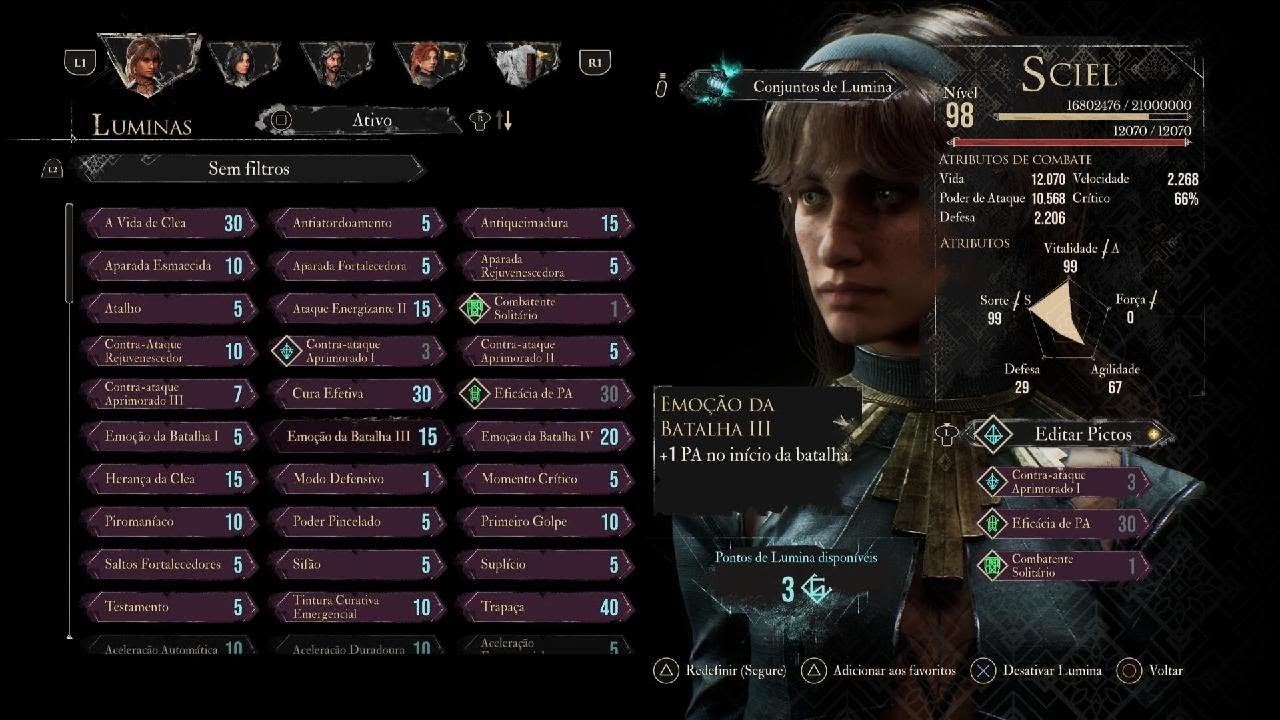 Build usada nos novos bosses de Expedition 33