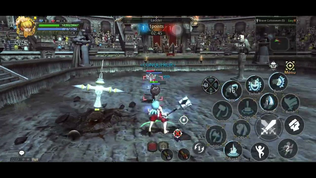 DRAGON NEST M CLASSIC • MERCENARY VS PRIEST PVP CAP 40 GAME 6