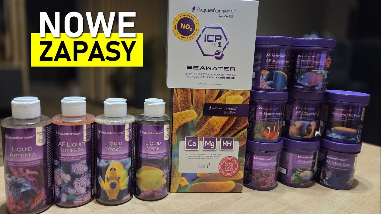 Aquaforest Testy Wody - Kropelki, ICP i zapas pokarmów