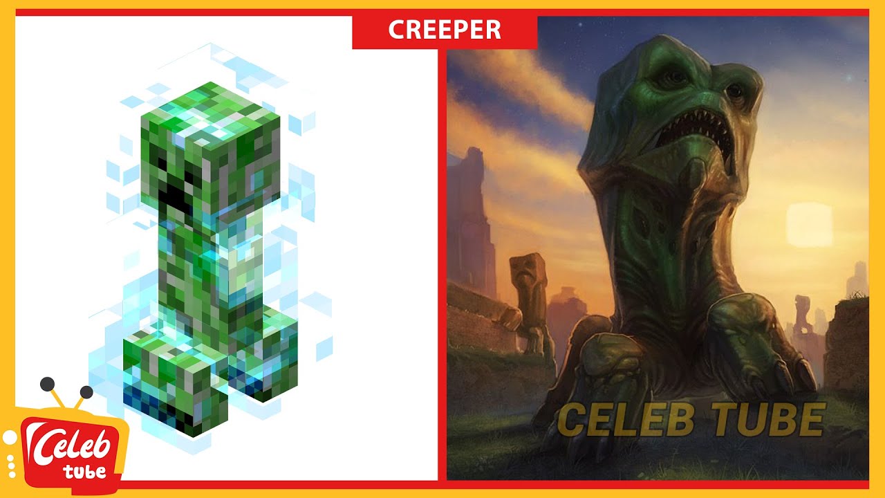 Minecraft Mobs All Charater In Real Life 👉 CELEB TUBE
