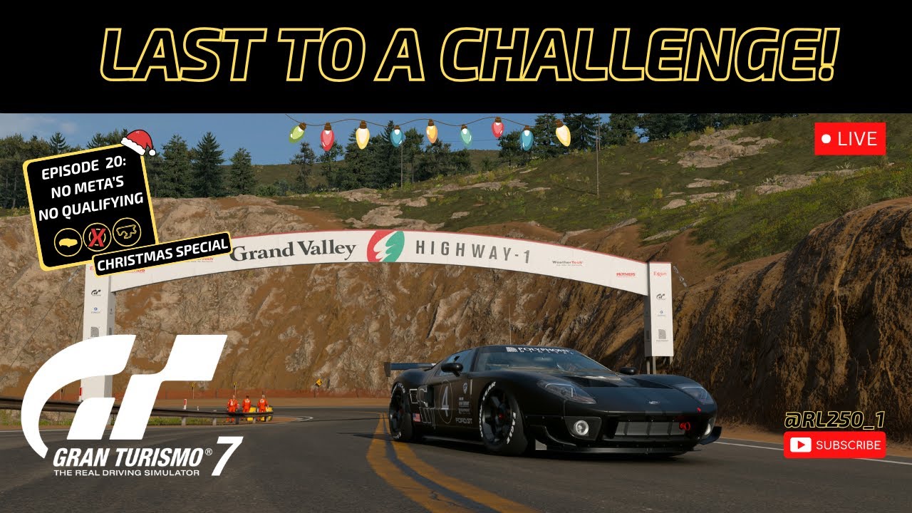 🔴LIVE: Gran Turismo 7 - Last To A Challenge Christmas Special!