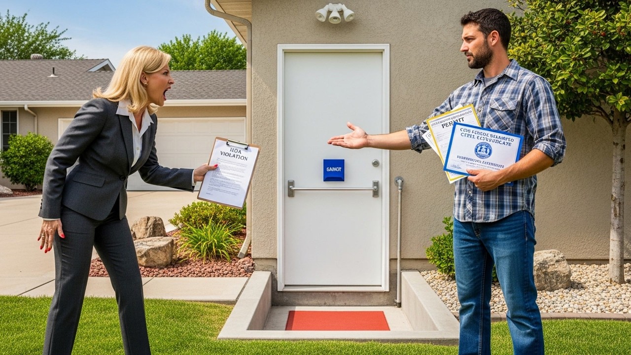 HOA Called Violations On My Emergency Exit, All Modifications Were Code Approved