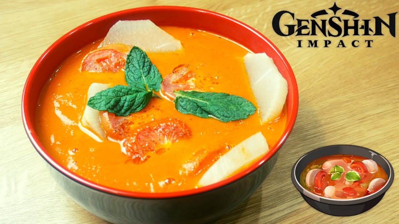 Genshin Impact Recipe #73 / Radish and Veggie Soup
