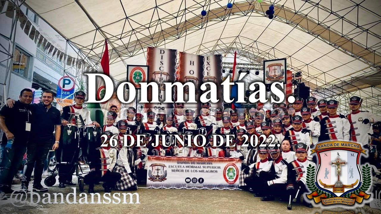 Donmatias, Ant. 26 de junio de 2022, feria de la confección, encuentro de bandas - bandanssm