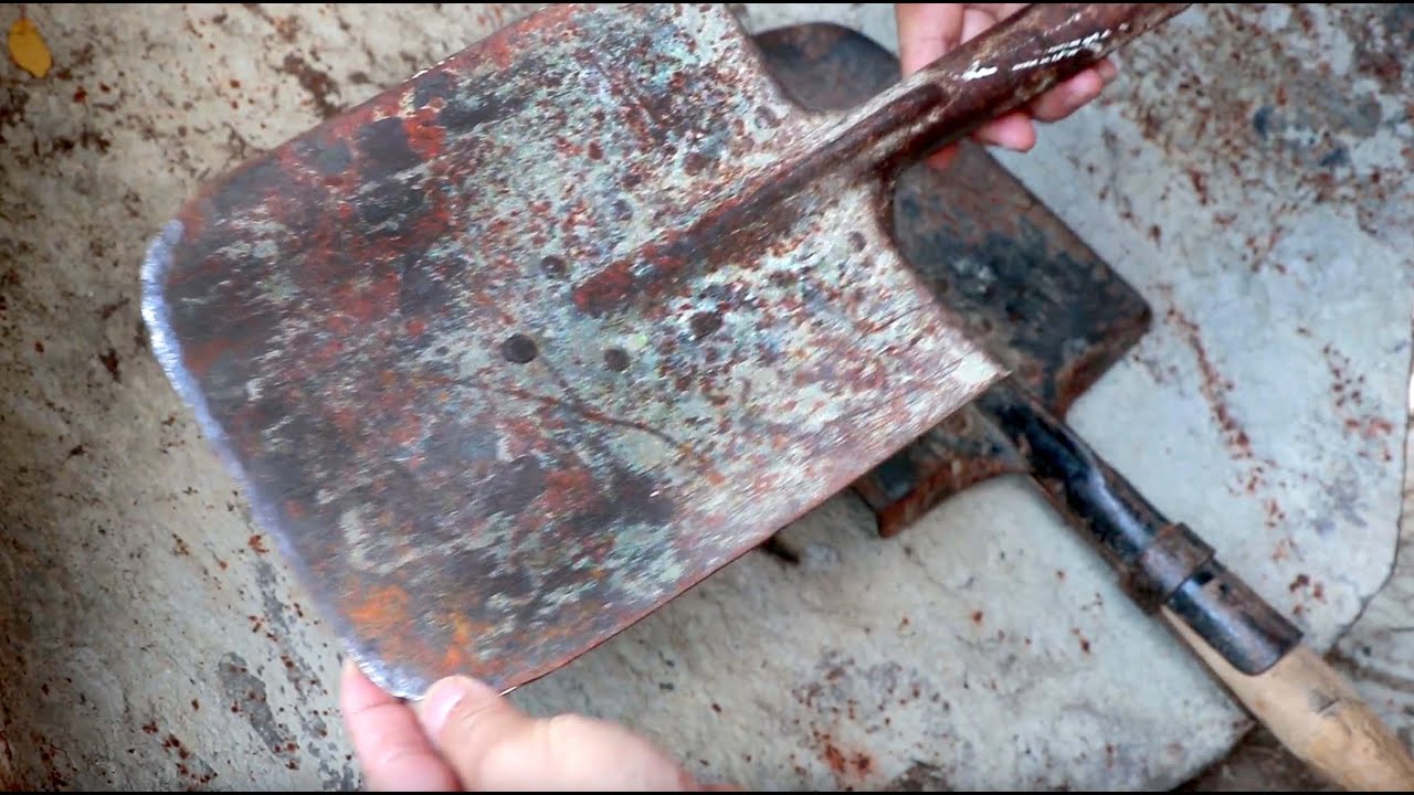 Разные БСЛки. Большая сапёрная лопата БСЛ 110. Заточка. Сравнение с фискарсом