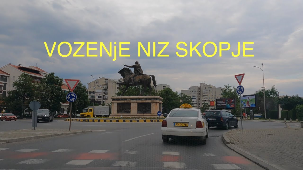 VOZENjE NIZ SKOPJE | DRIVING THROUGH SKOPJE 2023