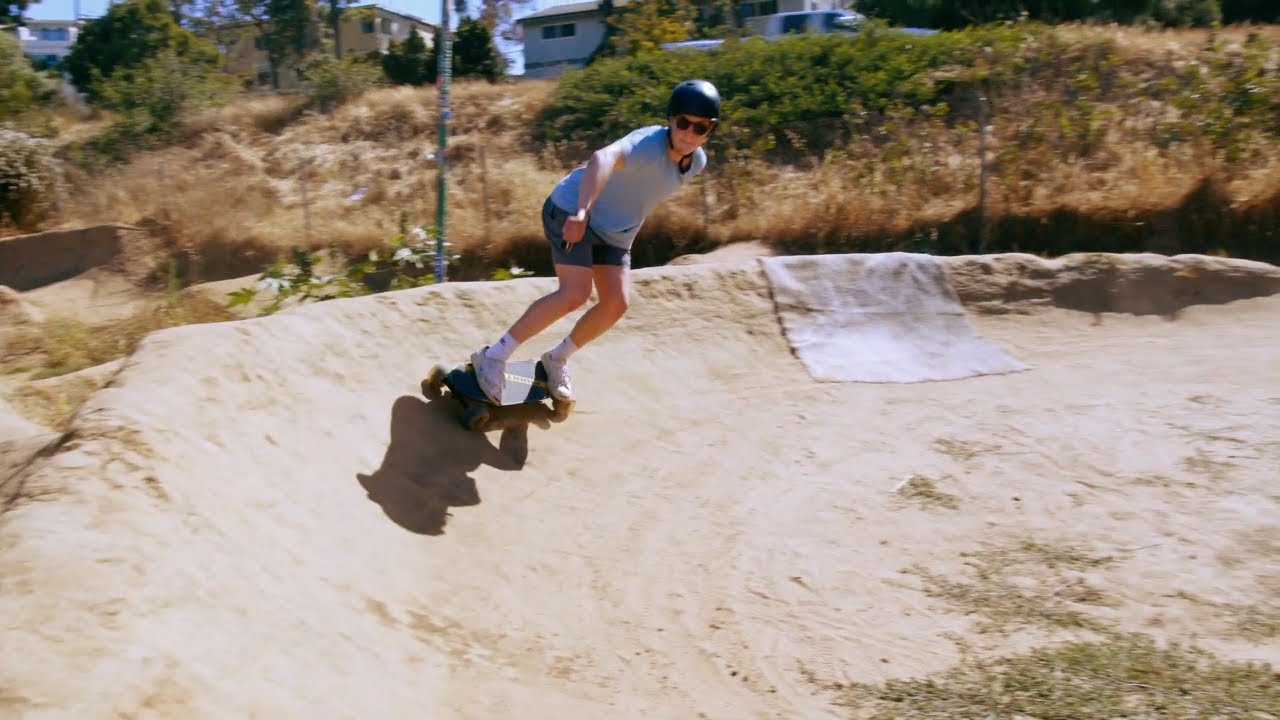The Phantom Electric Skateboard Takes on a BMX Track