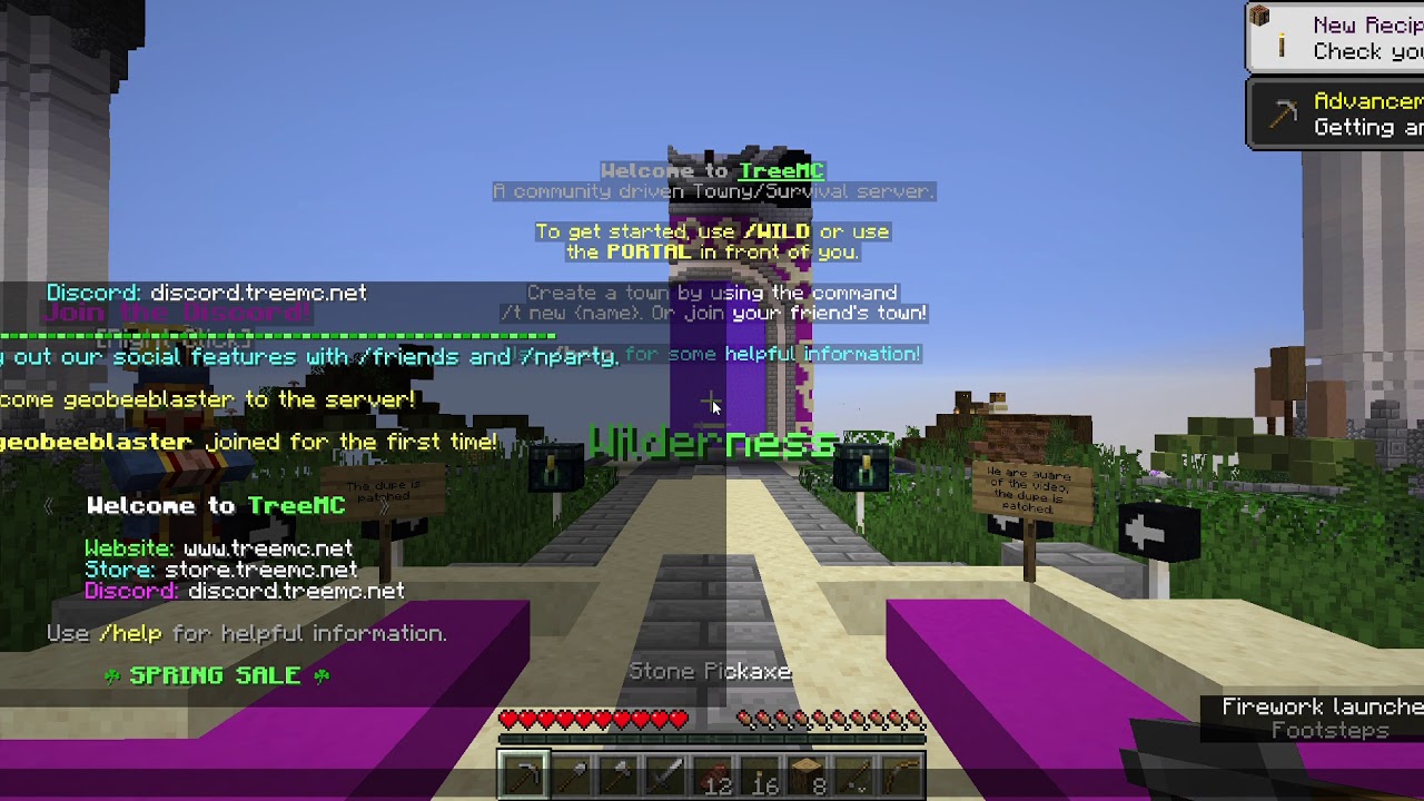 TreeMC Ban speedrun attempt