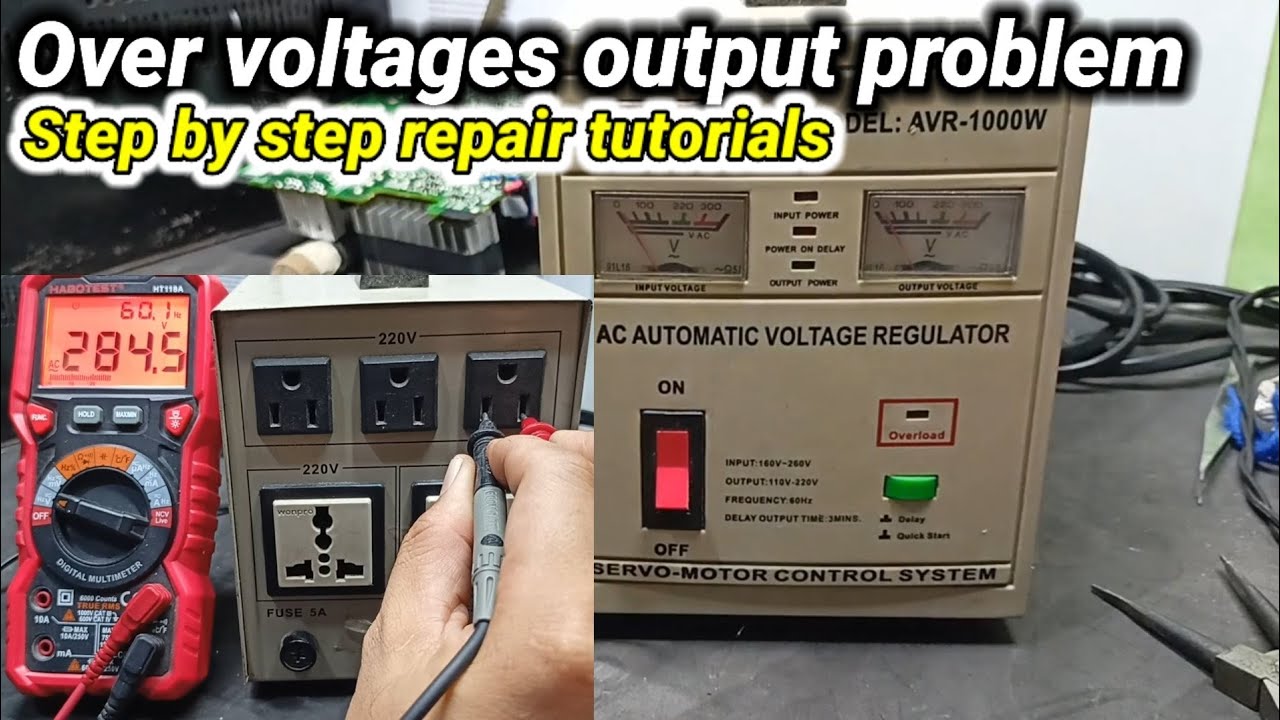 Omni AVR-1000W , grabi daming sira nito‼️ over voltage ang output