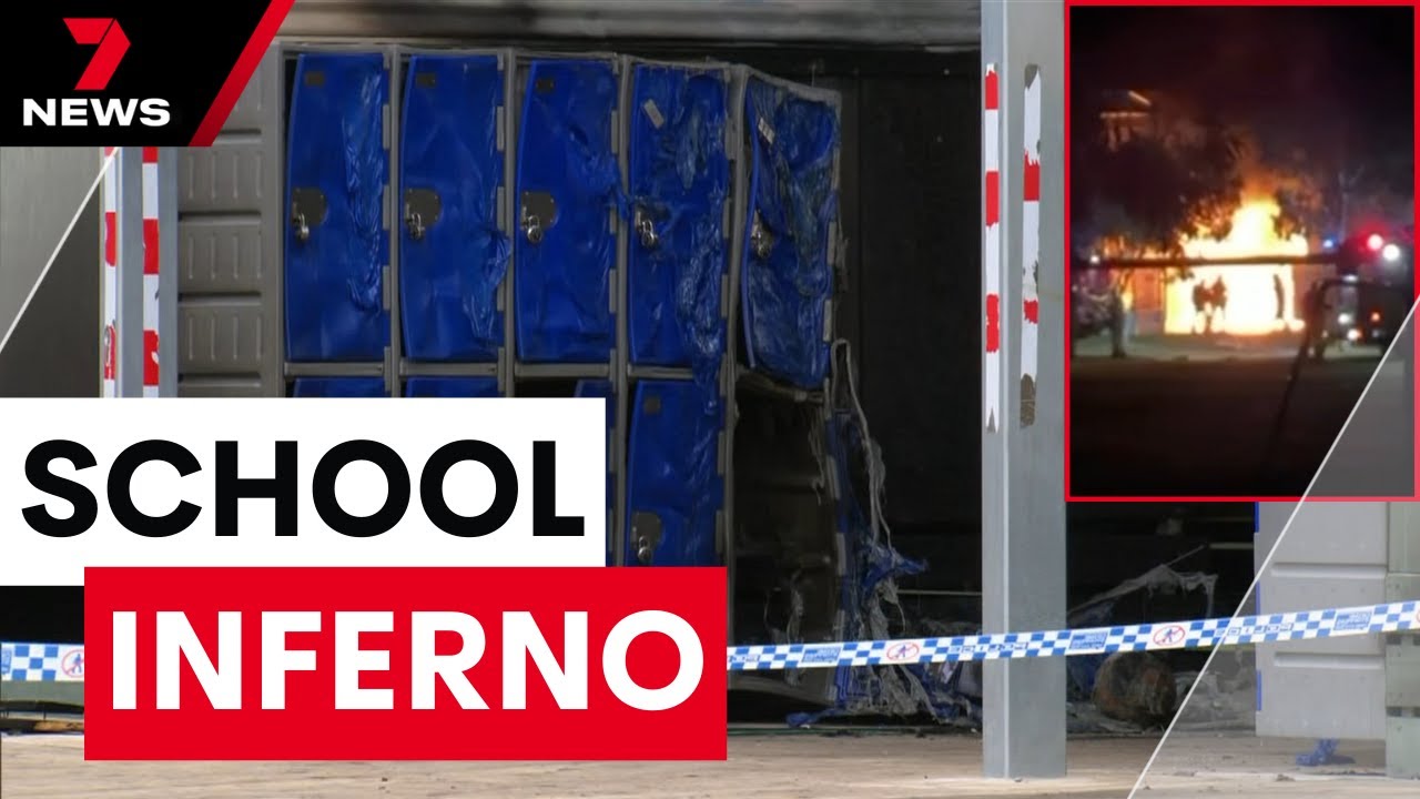 Point Cook students reeling after their classrooms were torched | 7NEWS